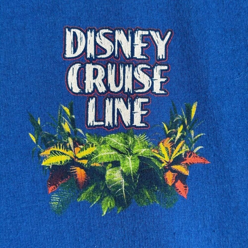 Disney Cruise Line Shirt L Mickey in Paradise Castaway Cay Bahamas Tropical Tee - Picture 4 of 11